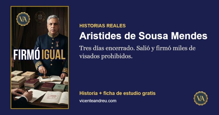 Aristides de Sousa Mendes: Tres días encerrado. Salió y firmó miles de visados prohibidos.