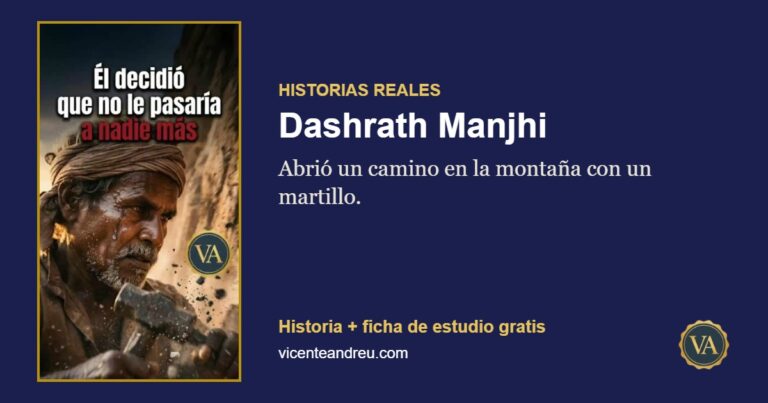 Dashrath Manjhi: Abrió un camino en la montaña con un martillo.