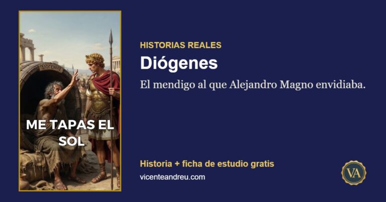 Diógenes: El mendigo al que Alejandro Magno envidiaba.